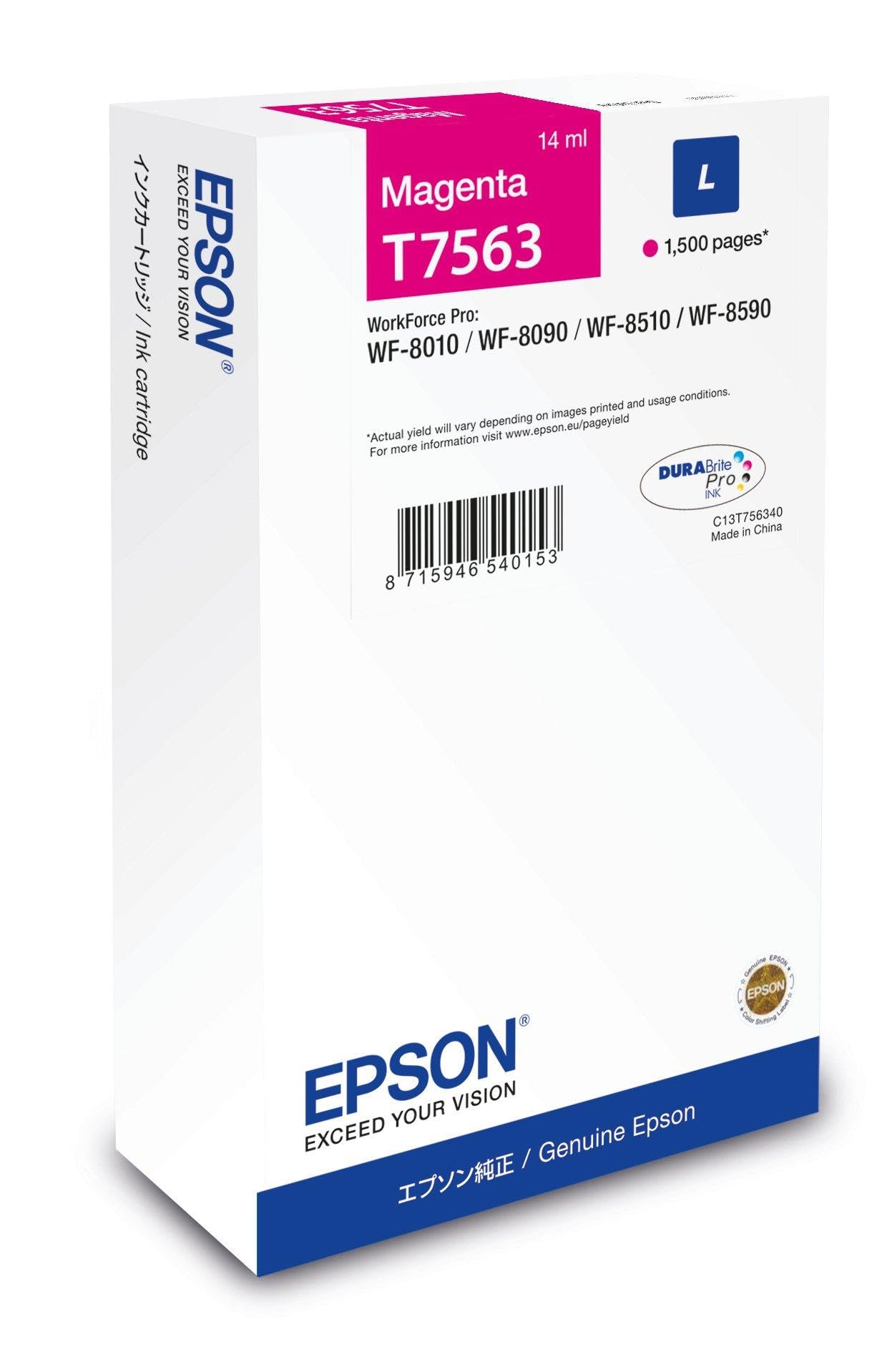Epson T7563 - 14 Ml - L-Gr??e - Magenta - Original