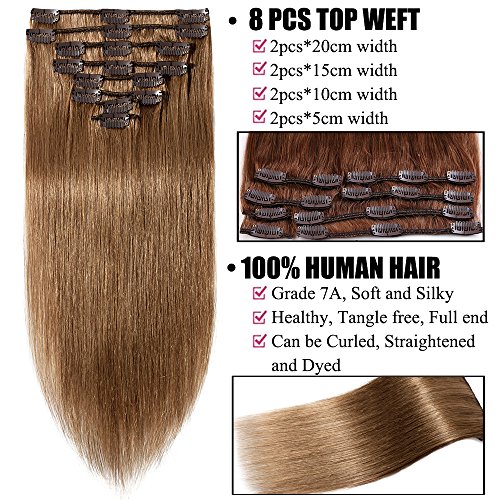 Extension Capelli Veri Clip 8 Fasce Remy Human