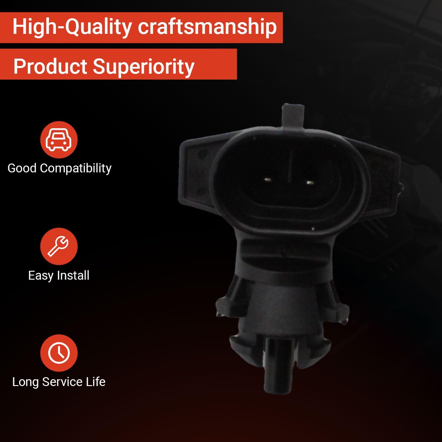 Ambient Air Temperature Sensor 9152245 Compatible with Buick Cascada Lacrosse Regal Cadillac Escalade Chevrolet Avalanche Blazer Replaces 115-50353 1550353 89053513 30565992 5S11836