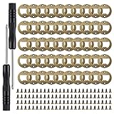 Ohiyoo 50 Set Bottle Opener Insert DIY Bottle Opener Hardware Stainless Steel Metal Bottle Opener In