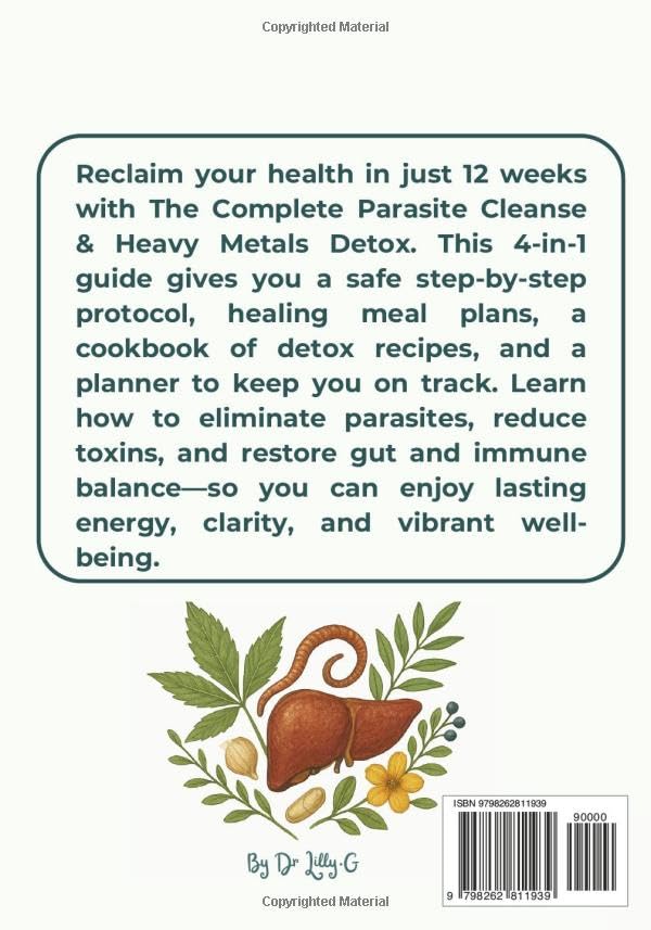 Miniatura 2 de The complete Parasite Cleanse & heavy metals Detox How to Safely Eliminate Parasites, Reduce Toxins, and Restore Gut & Immune Balance, 12 Week