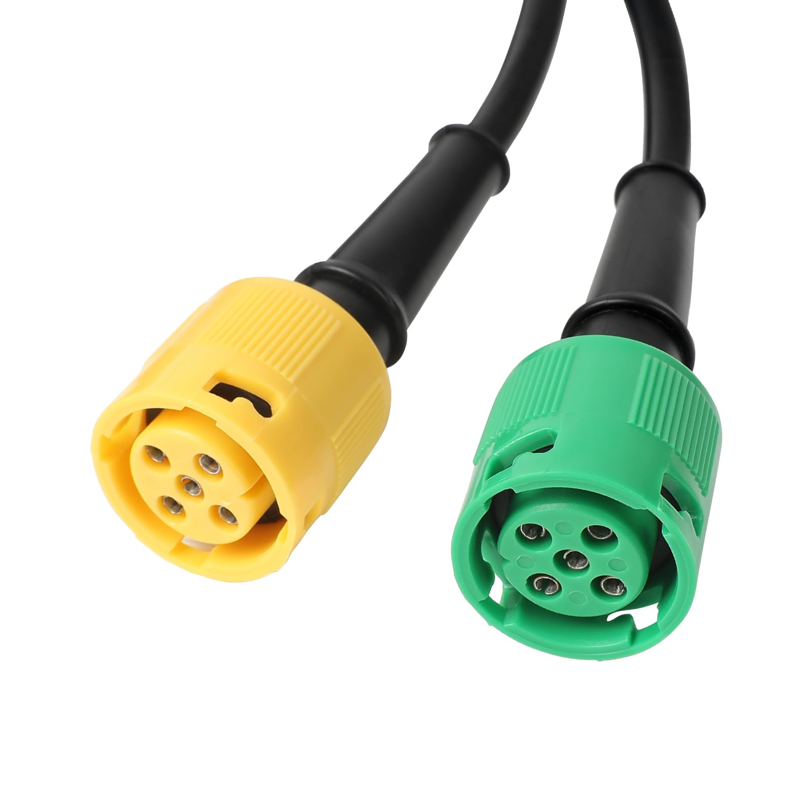AOHEWEI Cavo Rimorchio 5.5 m Spina 13 Pin e 2X Connettore 5 Pin Cablaggio con Connettore a Baionetta per Illuminazione Rimorchio Luci Posteriori