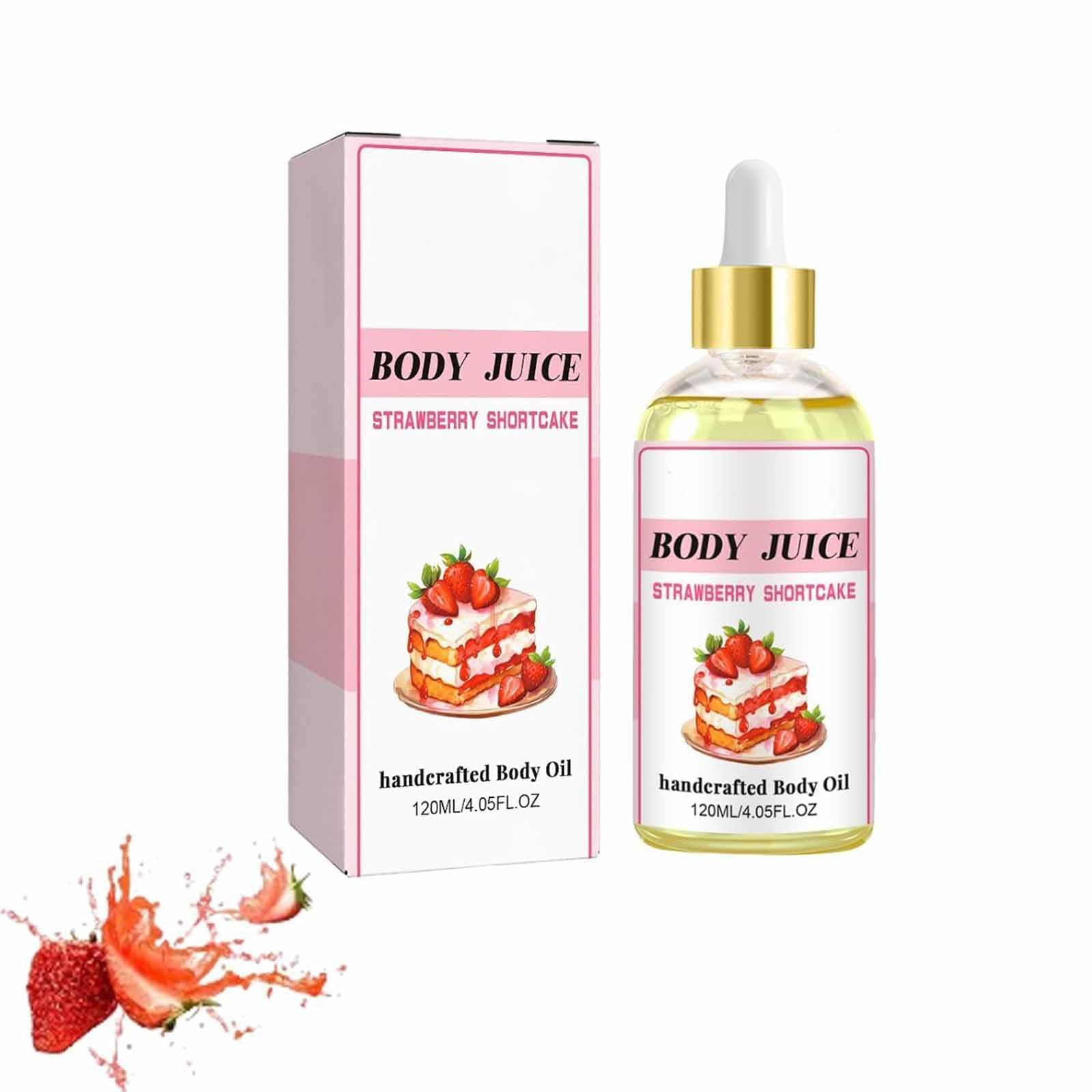 HESIEU Wildplus Body Juice Oil - Organic Feminine Oil, Body Juice Oil Strawberry Shortcake, Body Juice Oil, Wild Plus Body Juice Oil Peach Perfect, After Shower Body Oil, Hand Crafted Body Oil (1PCS)