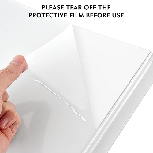Miniatura 6 de Soporte de letrero de pared de plástico de 8.5 x 11 pulgadas, manga de montaje en pared de acrílico, soporte de pared para oficina, hogar, tienda,