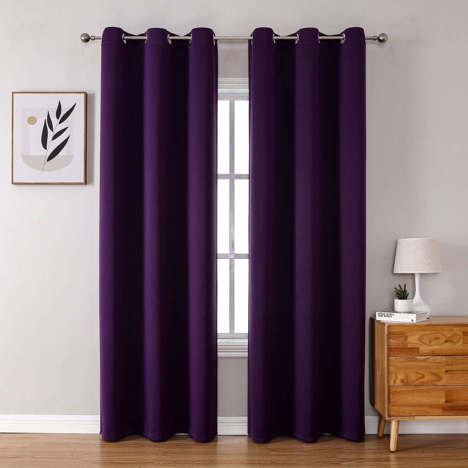 ChrisDowa Blackout Curtains for Bedroom and Living Room 84 Inches Long