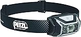 PETZL ACTIK CORE Headlamp - Powerful, Rechargeable 600 Lumen Light with Red Lighting for Hiking, Climbing, and Camping - Grey u Grey/Grey