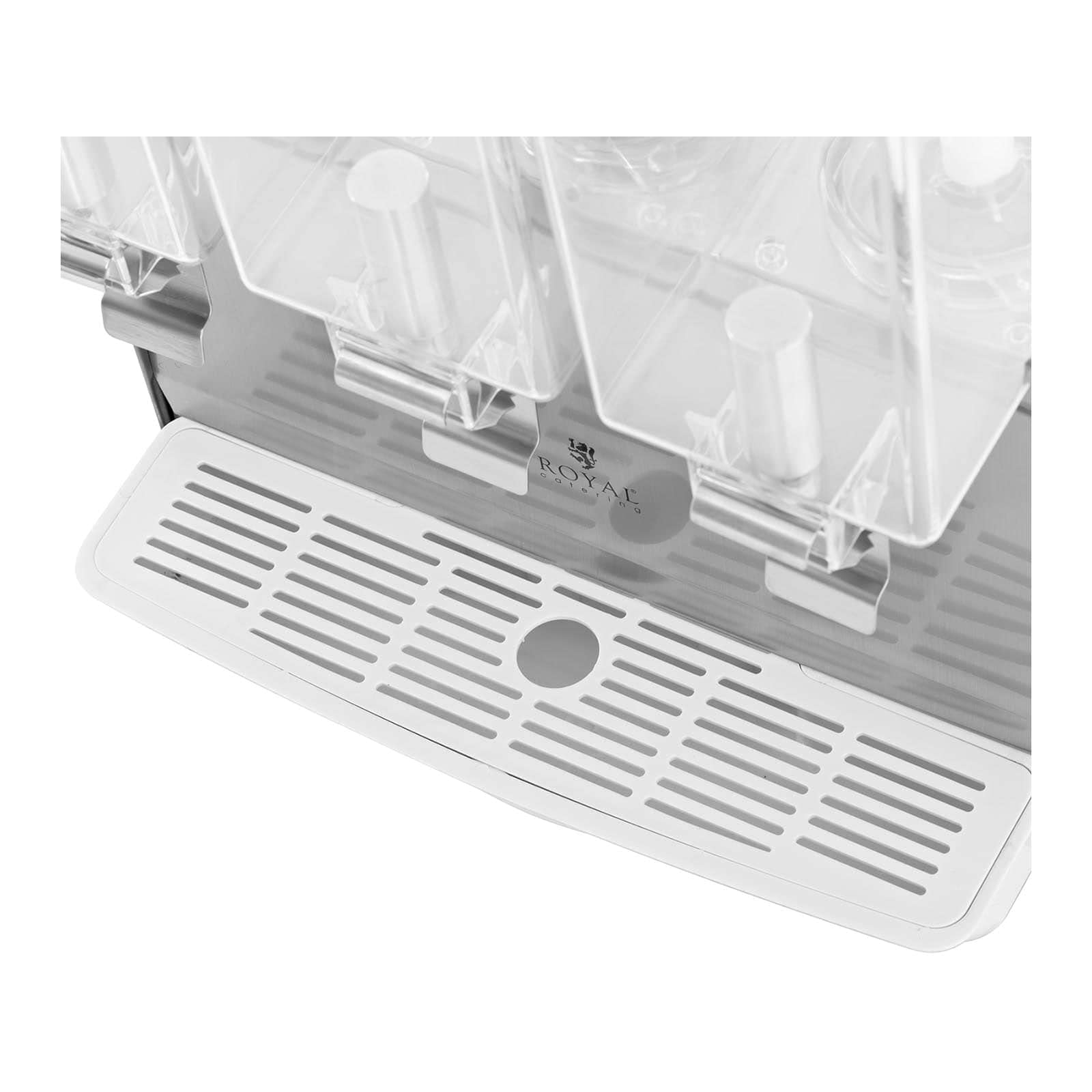 Royal Catering Dispensador de Zumo y Bebidas Frías RC-JDD03 (Capacidad: 3 x 10 L, Potencia: 320 W, Funciones: enfriar, mezclar)