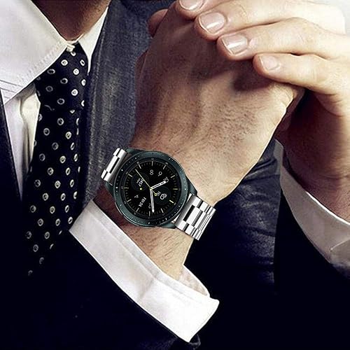 Miniatura 3 de SPINYE Correa compatible con Samsung Galaxy Watch 66 ClassicGalaxy Watch 55 Pro  44 ClassicGalaxy 3 1.614 in, correa de repuesto de metal de acero