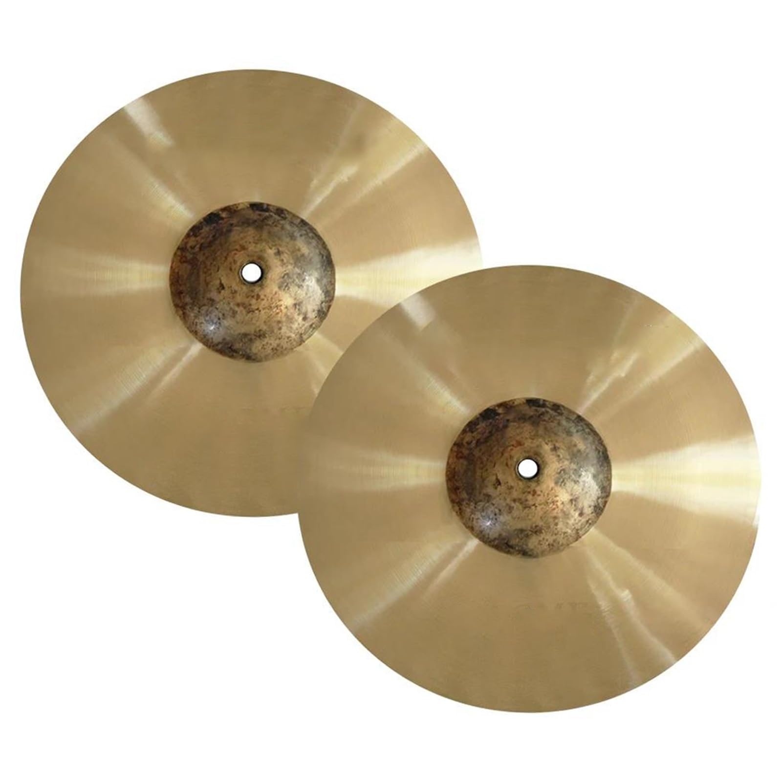 Zestaw Talerzy Perkusyjny Brązowy Stop 13"/14"/15" Hihats Cymbal Modern Series Ręcznie Młotkowany Talerz Perkusyjny Do Zestawu Perkusyjnego(13 Inch)