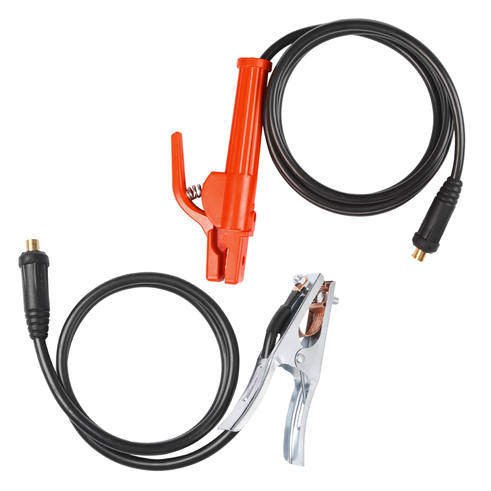 Uchwyt elektrody spawalniczej, zacisk uziemienia spawalniczego, z kablem 25 mm ² 16,5 m, bardzo długi kabel, złącze Dinse 35-50, uchwyt antypoślizgowy i antypoślizgowy, odpowiedni do spawarki