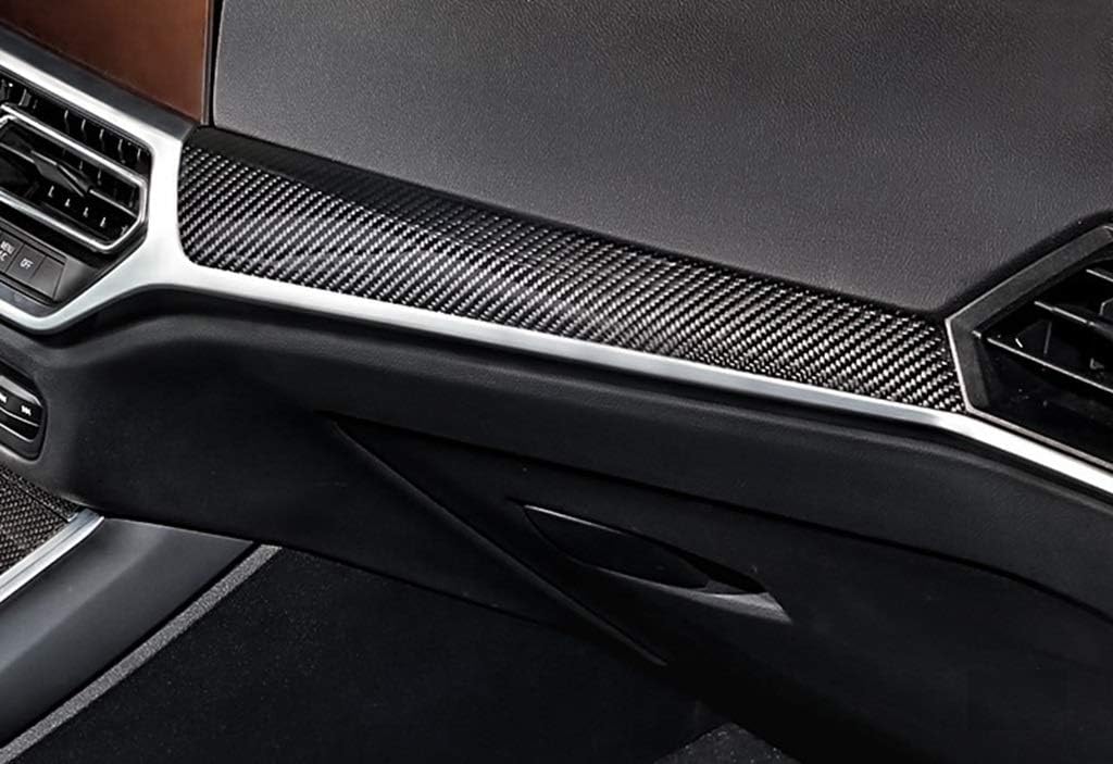 New Carbon Fiber Dashboard Trim Compatible with BMW 3 Series G20 Sedan 2020-2021 316i 318i 320i 328i 330i 335i 340i (One PC)