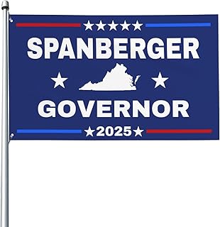 Abigail Spanberger Virginia Governor 2025 flag Democrats House Flags 3x5 Banner Yard Outdoor Flags