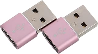 CHICAMPERA 2 Piezas Lector De Tarjetas Converter Adaptador USB Hombre a Un Adaptador Usbc Mujer a Hombre USB a USB-c Conector USB-c Oro Rosa Aleación De Aluminio