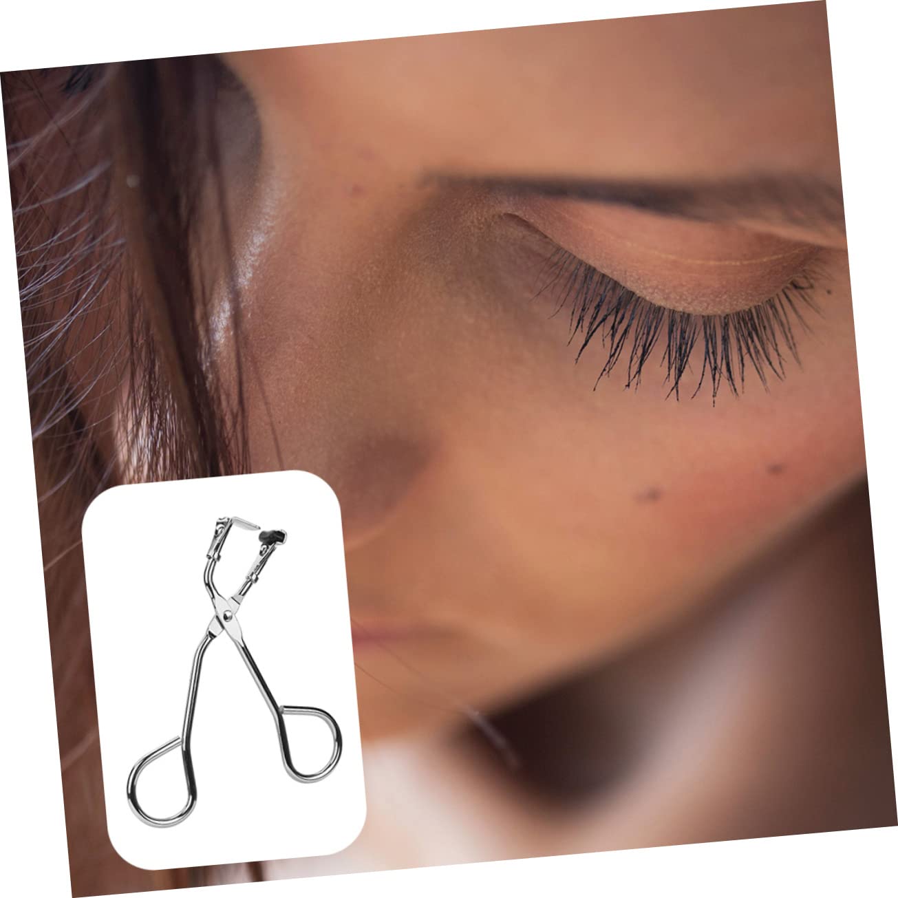 Wimpernzange Geeignet für Verschiedene Augenformen Gebogene Form aus Edelstahl Silber Leicht und Tragbar für Kleine und Kleiner Wimpern Beim Make Up