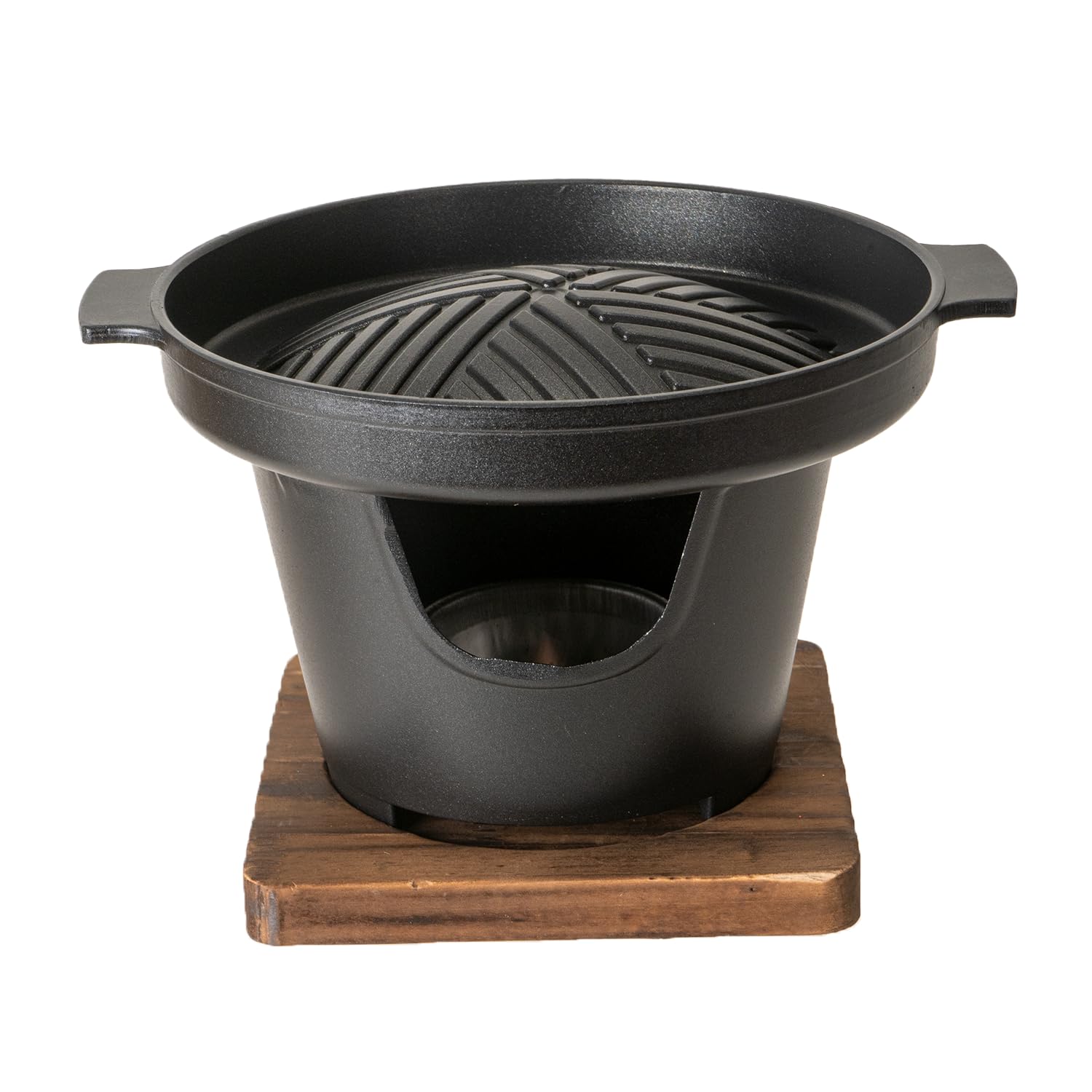 Amazon.com : Yakiniku Grill with Wooden Trivet and Burner Stove 7