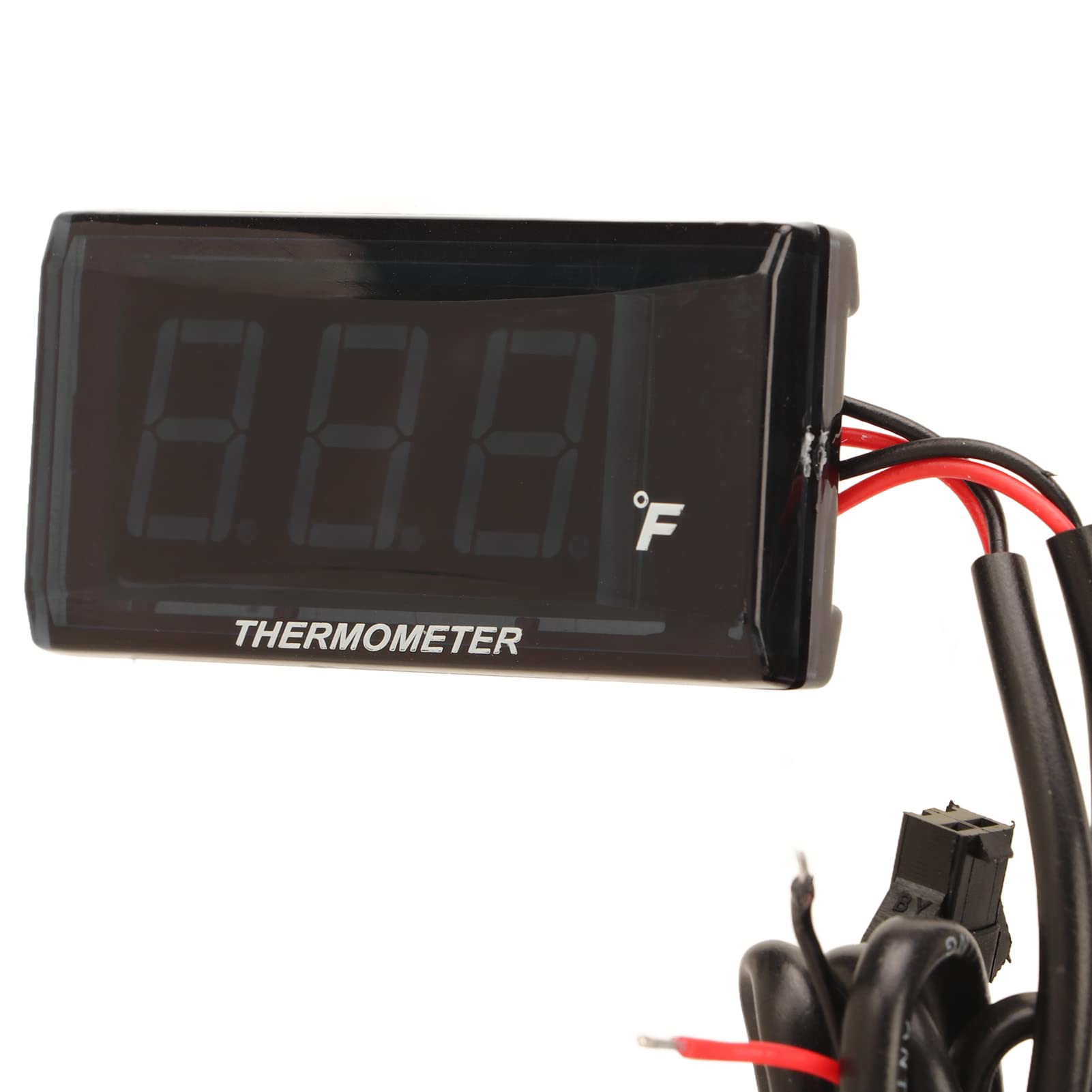 Jauge de Température d'eau de Moto Écran LCD Ultra Fin Boîtier ABS Compteur de Température d'eau pour Modification DC12V Bleu Quad Square Instrument Jauge de Température d'eau