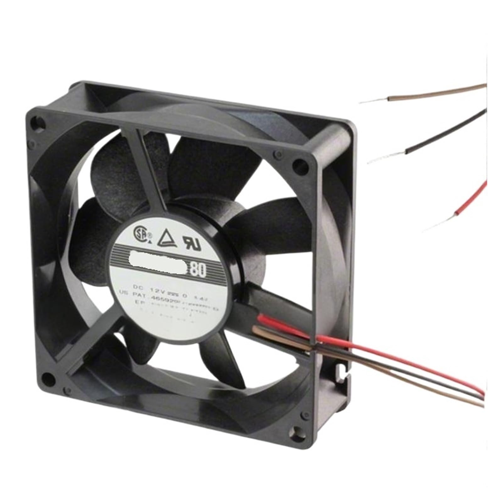 ZBWZXBDJ 109R0812S401 12VDC FAN 80X80X25mm 2.16W 3wire 3400RPM
