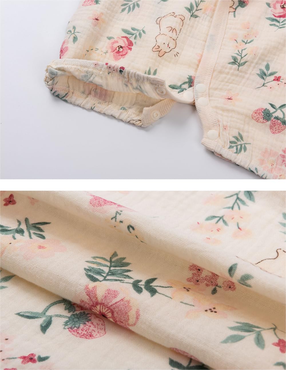 HahaNice Japanese Kimono Baby Thobe Cotton Infant Linen Romper 0-24 Months — view 6