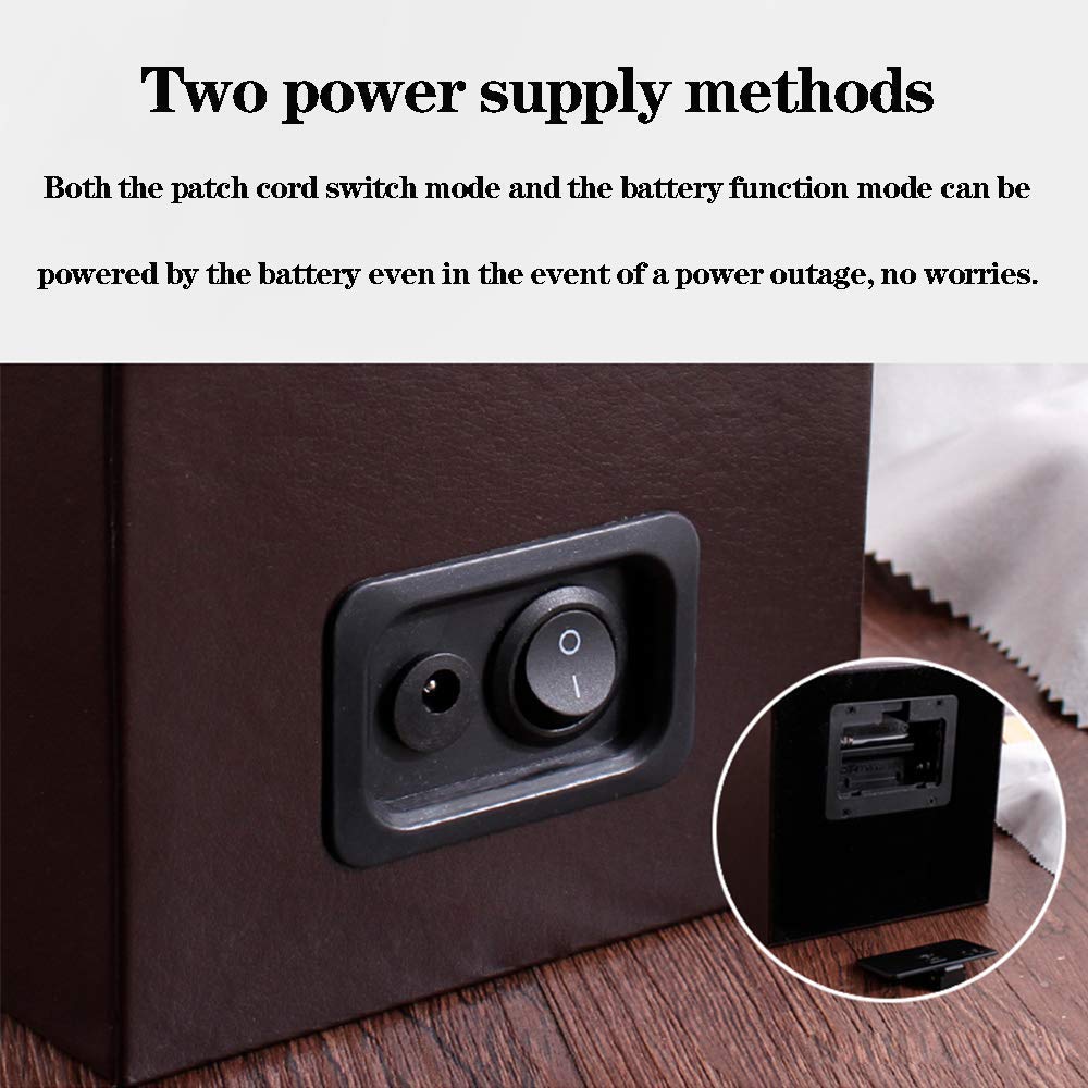 Bobinadora de Reloj, bobinadora automática de Reloj, Almohada de Cuero PU, Durabilidad Duradera, Motor silencioso, Caja agitadora de Reloj