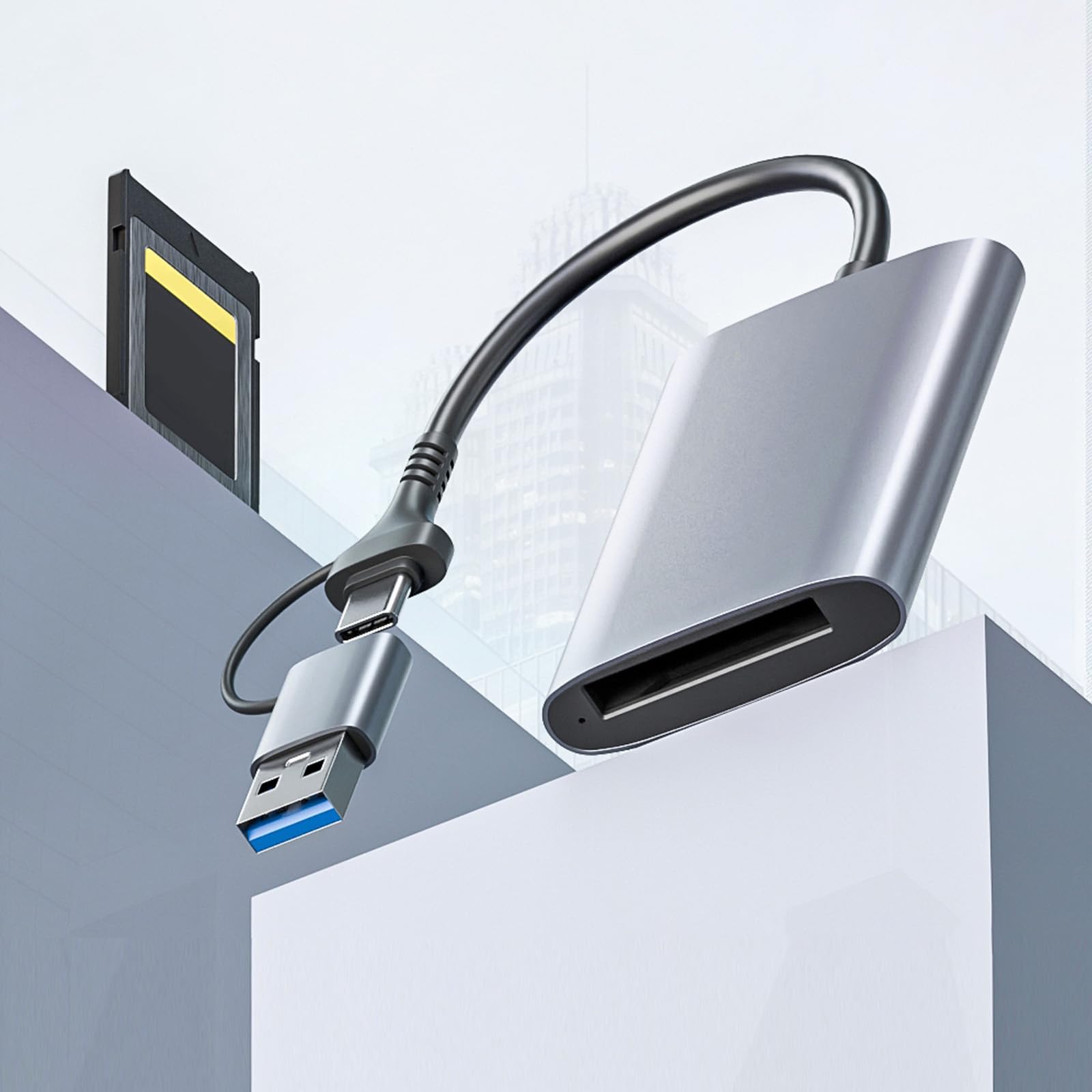 Tipo compatto di alluminio B adattatori USB C/A doppia porta per il video professionale di trasferimento dati 4k di fotografia