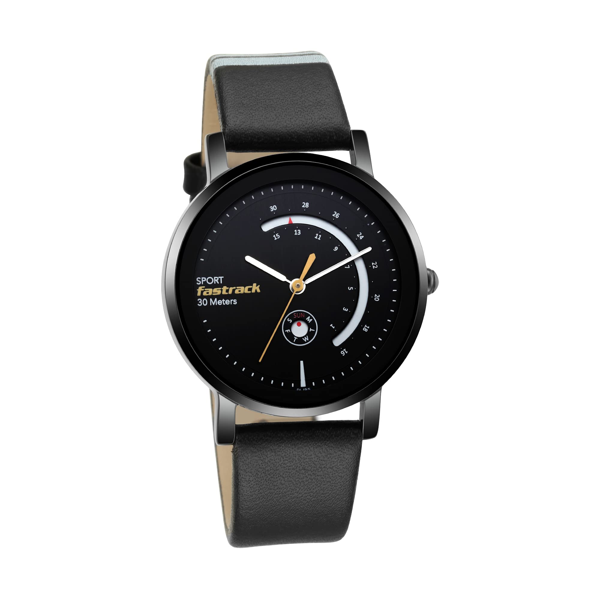 Fastrack Wear Your Look Quartz Analog with Day and Date Black Dial Leather Strap Watch for Girls-NS6172NL01 (B093GXV6ZR) Amazon Price History, Amazon Price Tracker