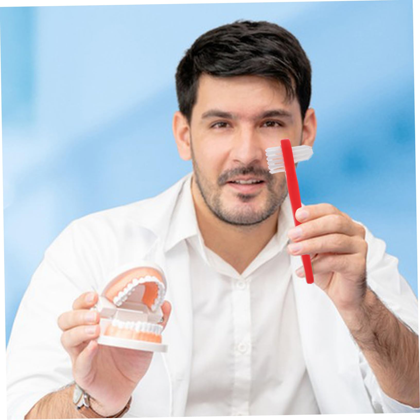 CALLARON 5 Series Cepillo De Limpieza Para Dentaduras Postizas Cepillo De Con Cabezales Firmes Cepillos Para Adultos Cepillo Para Dentaduras Postizas Herramientas De 4 piezas x 5