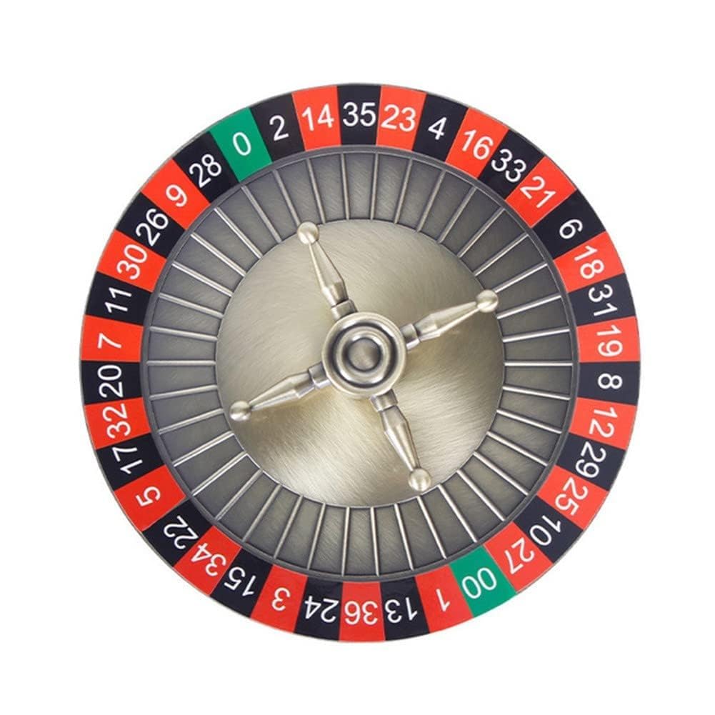 Roulette en Bois, Jeu Ludique De Casino, Accessoires De Bureau De 12 Pouces, Essentiel for La Soirée De Jeu