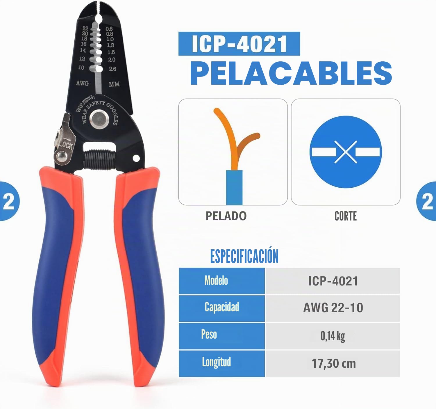 IWISS Juego de herramientas de crimpado rápido para aislamiento, encogimiento de calor, terminales no aisladas, terminales de cable de batería, conectores solares IWS4