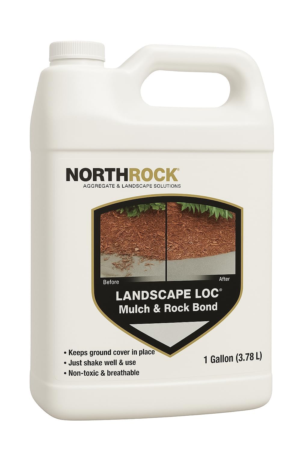 Mulch & Rock Bond - 1 Gallon (1), Mulch & Rock Glue