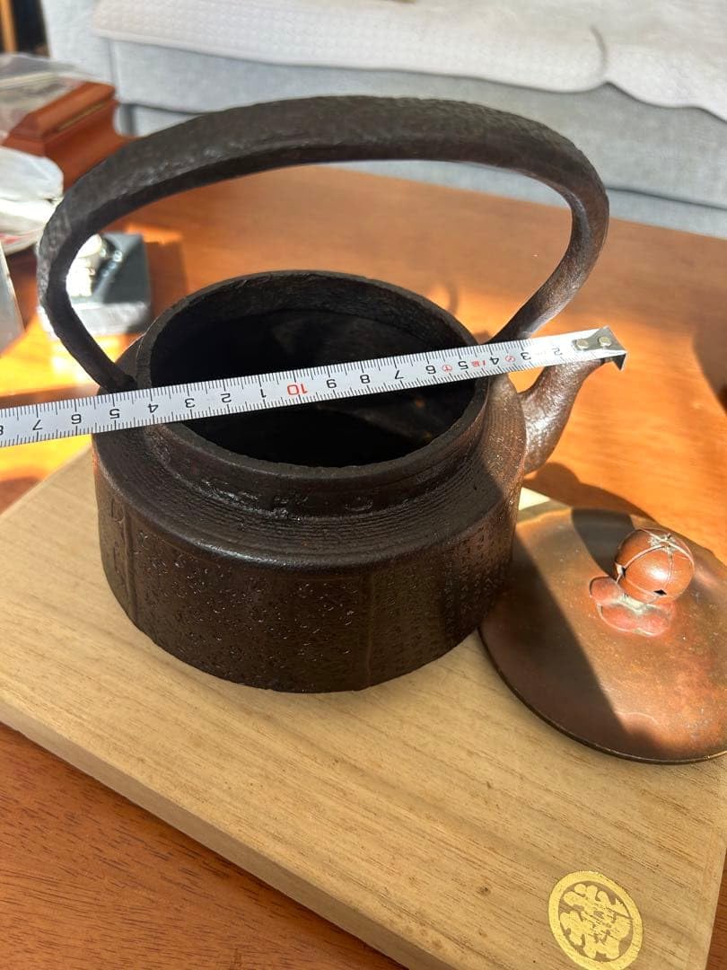Amazon.co.jp: 南部鉄天祐堂 天祐堂 鉄瓶 骨董品 アンティーク 約1.5L