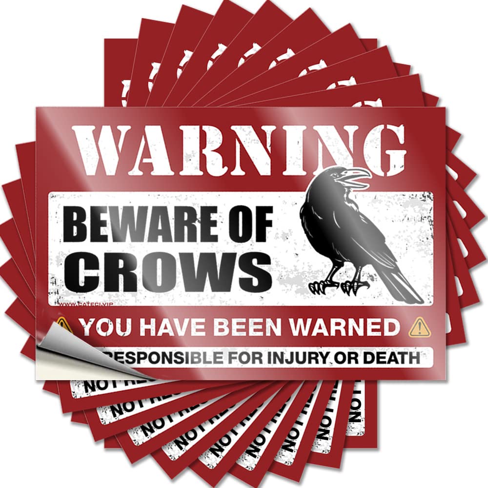 Christmas Garage Lettering Sticker | Beware of Crows Bookish for Colorful Decor(12X18CM)