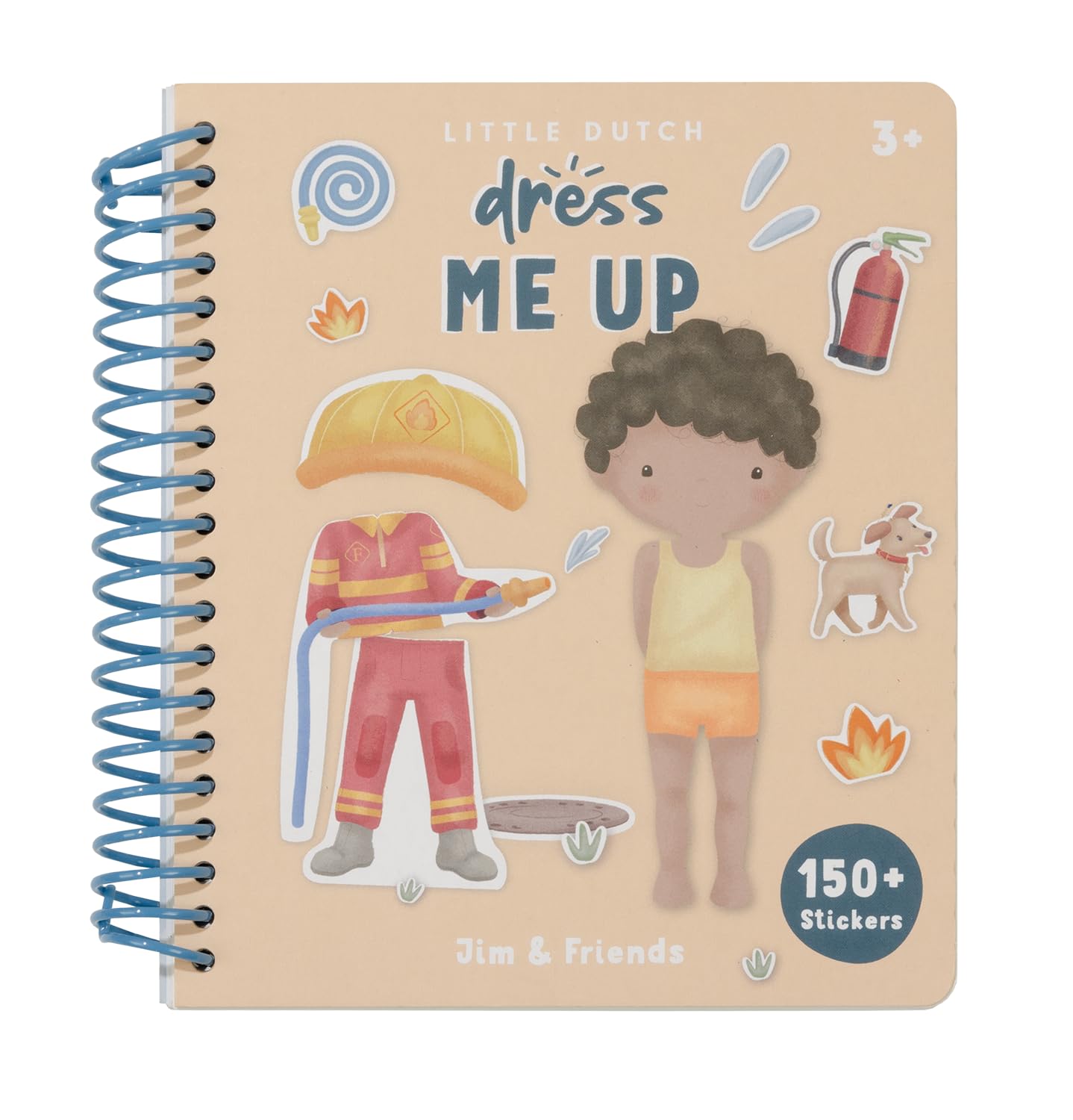 Little Dutch Libro con adesivi Dress me up Jim & Friends
