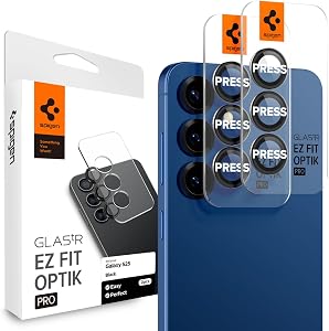 Spigen Camera Lens Screen Protector [GlasTR EZ Fit Optik Pro] Designed for Galaxy S25 [Case Friendly] - 2 Pack