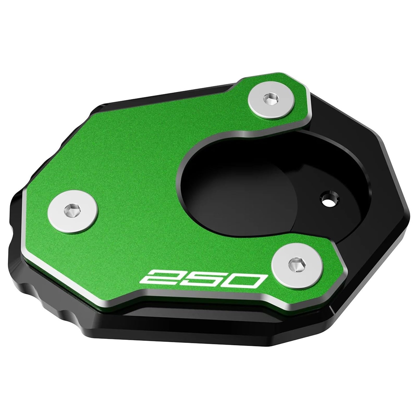 Plaque d'extension béquille latérale Ninja 250 300 verte - 3