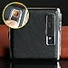 Leather Black Cigarette Box Case Holder with USB Electronic Charging Windproof Flameles Built-in Lighter holder, Gift for Father, Husband,Boyfriend and Smoker