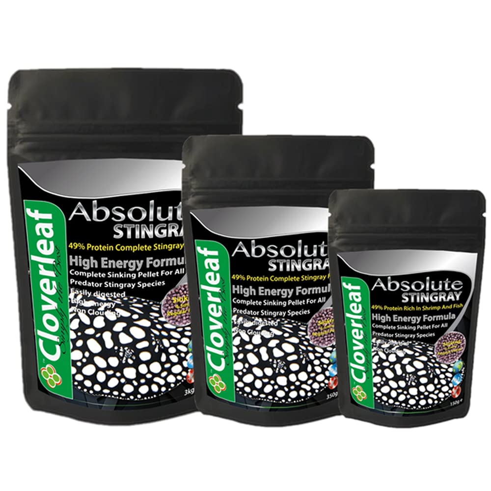 Cloverleaf 350g Absolute 49% High Protein Sinking Stingray Pellet Food