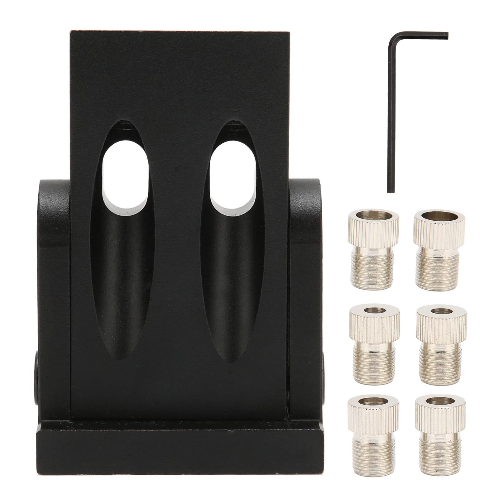 Woodworking Punch Locator for 15 Degree Inclined Holes, Essential Woodwork Guides and Joint Angle Tool, DIY Carpentry Locator with Compact and QuickChange Drill Sizes