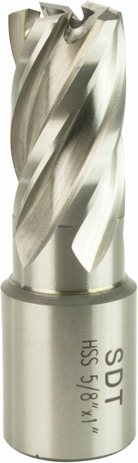 Steel Dragon Tools 5/8" x 1" High Speed Steel Annular Cutter with 3/4" Weldon Shank