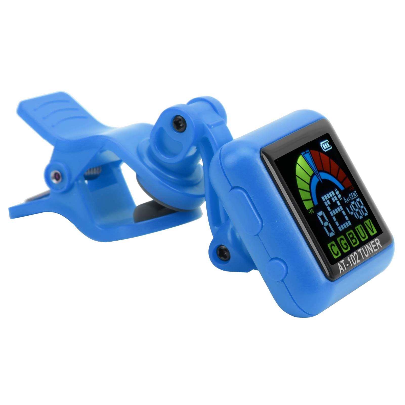 Violin TunerUkulele Tuner,Guitar TunerUSB Guitar TunerViolin TunerGuitar Clip on TunerMetronomes (AT-102 blue)