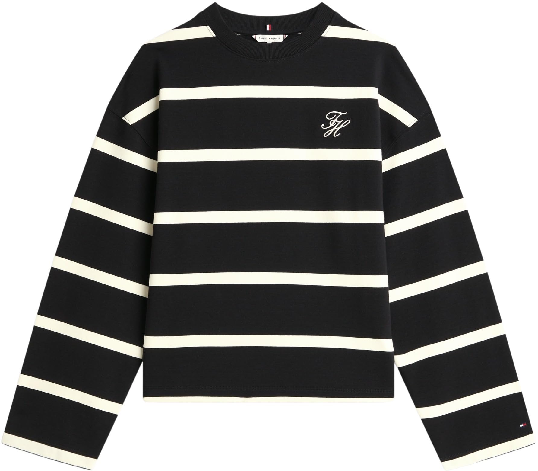 Tommy Hilfiger Th Script Mdrn Terry Swtshrt Ww0ww48431 Sweat-Shirt à Enfiler Femme (Lot de 1)