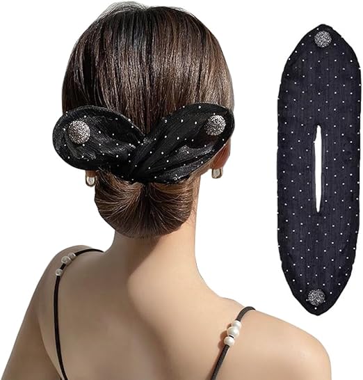 Shining Rhinestone Hair Bun Maker Magic Donut Hair Bun Maker Hair Twist