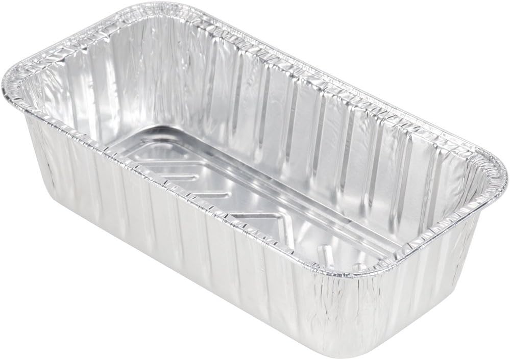 Durable Packaging Aluminum Loaf Pans, 2 Lb, 8.69 X 4.56 X 2.38, 500/carton