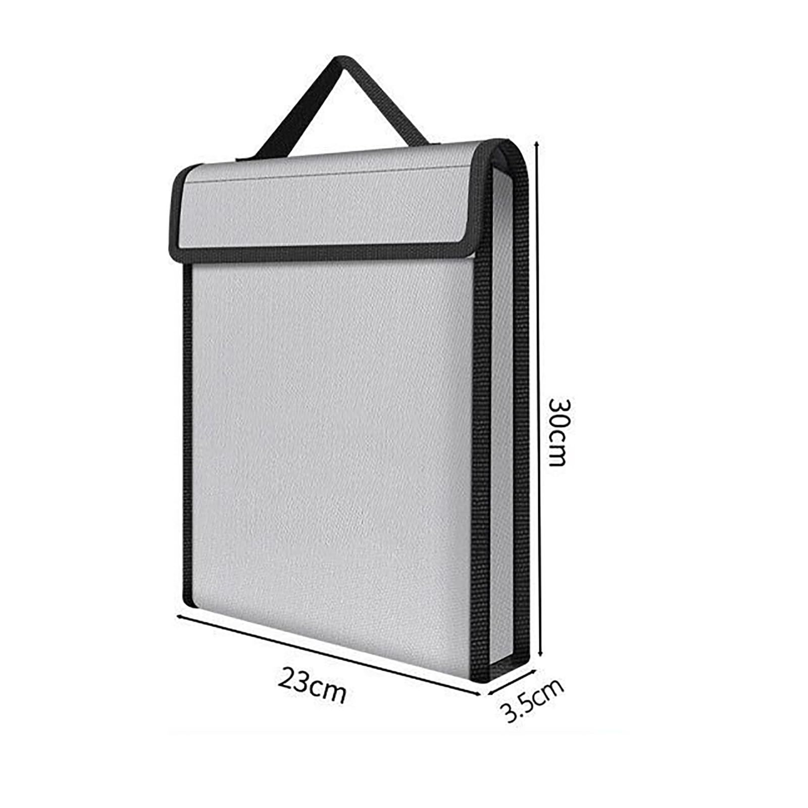 Borsa per Documenti Ignifuga e Impermeabile Porta Libretto Moto Portadocumenti Barca Impermeabile Porta Documenti per Passaporto Denaro Documenti Viaggio(A,30 * 20 * 5CM)
