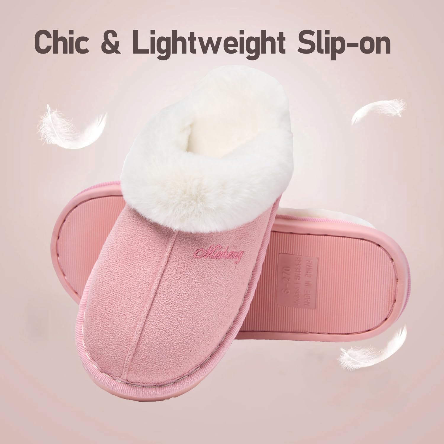 Donpapa Pantofole Donna Uomo Peluche Autunno Invernali Morbida Memoria Schiuma Interne Casa Ciabatte Fluffy Pelose Interno Esterno