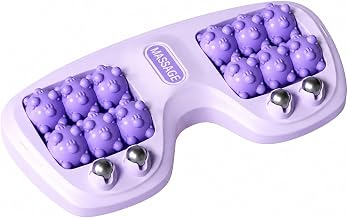 Foot Massager Roller for Plantar Fasciitis Relief, Foot Acupressure Therapy for Pain Relief, Stress Relief & Improved Circulation, Portable Reflexology Tool for Home & Office Use