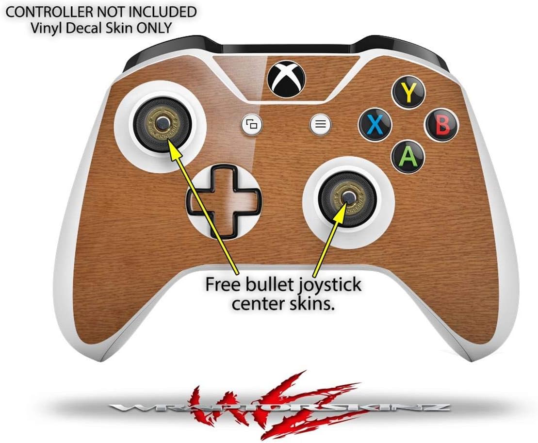 Decal Vinyl Skin Wrap Compatible with Xbox One S Console and Controllers - Wood Grain - Oak 02