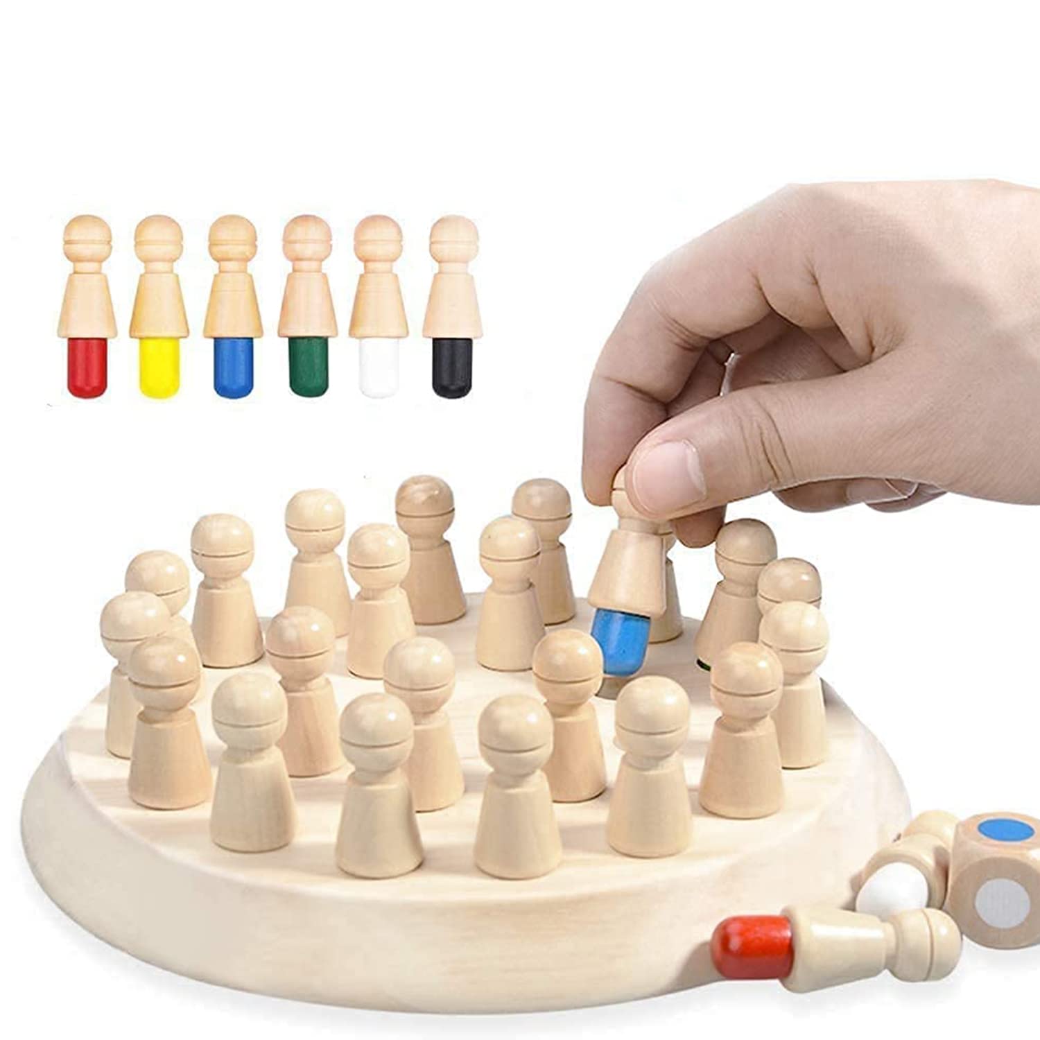 Comfort Traders - Memory Chess | Educational Board Games for Boys and Girls | Funny Block Board Game | Family Games | Best Gift for Kids | Improves Concentration (B09159HJ69) Amazon Price History, Amazon Price Tracker