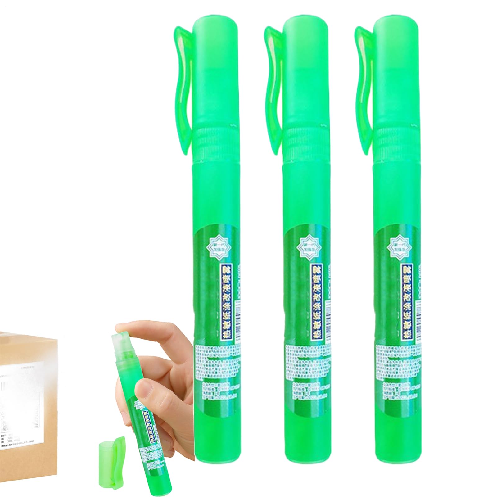 3 piezas Borrador de Privacidad de Papel Térmico, Spray de 10 ml Protección contra Robo de Identidad, Eliminación de Tinta de Etiquetas, Líquido de Cobertura de Datos, Solución de Bloqueo de Impresión