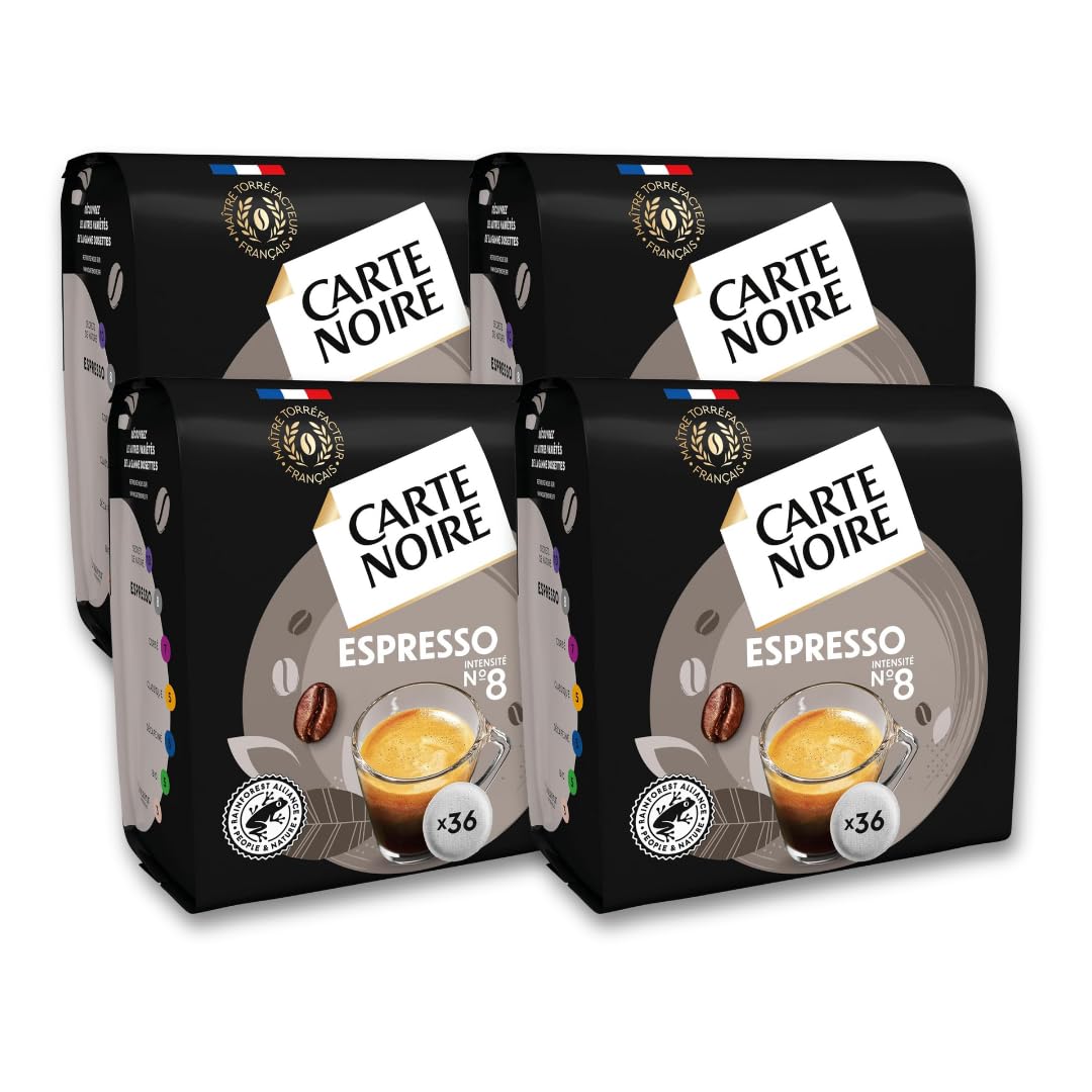 Carte Noire - Lot de 144 dosettes souples Espresso - 4x36