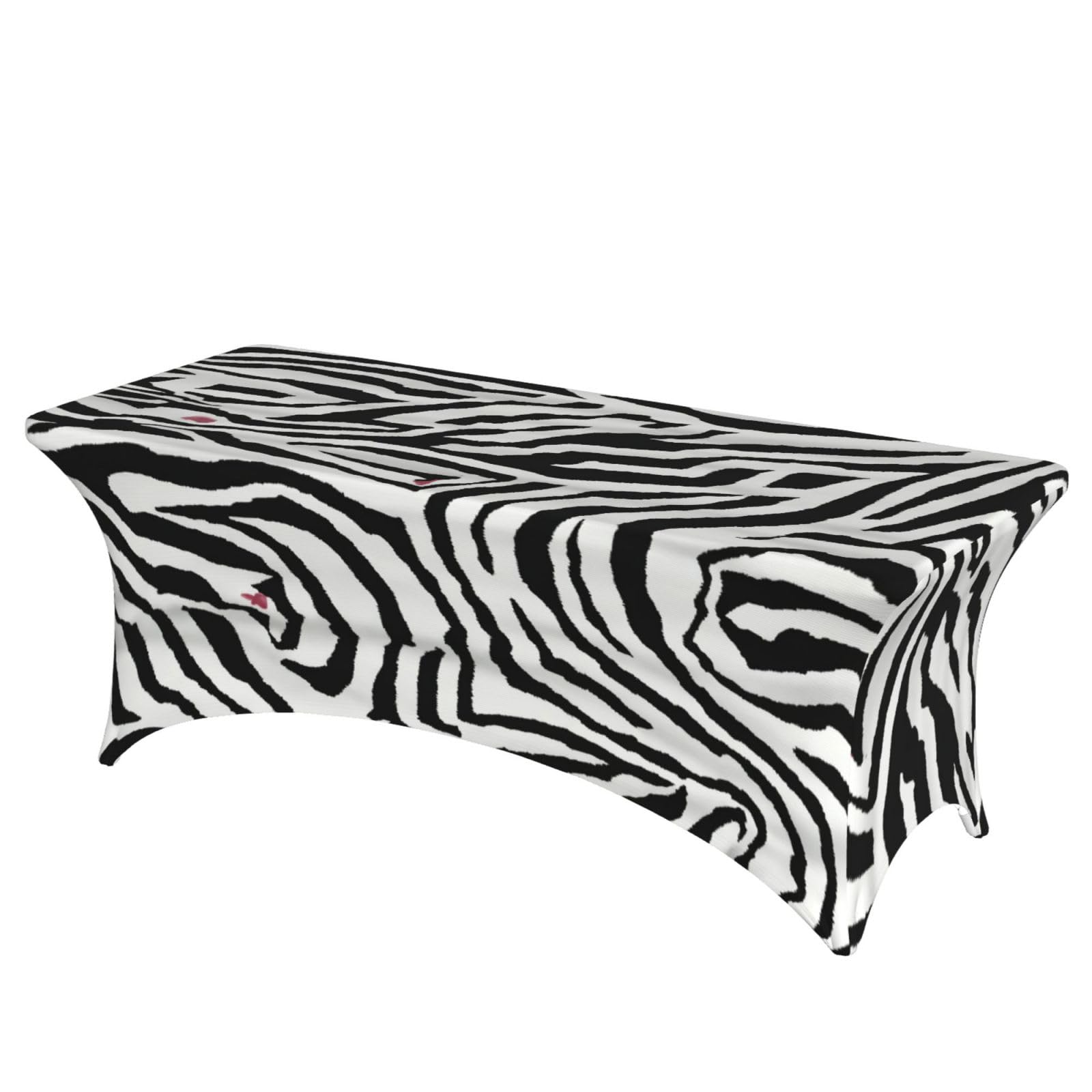 AYYQWE Zebra Print Print Elastic Rectangular Tablecloth For Banquet Outdoor Picnics Office Table Cover